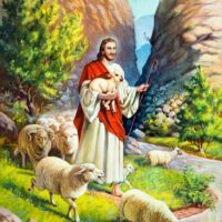 Jesus Holding a lamb